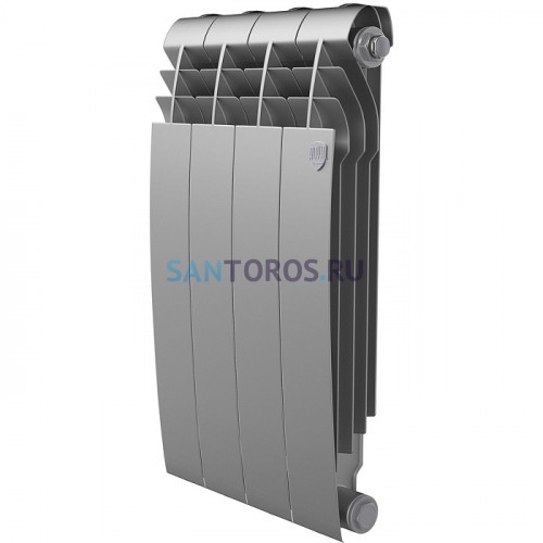 Радиатор Royal Thermo 500 х 4 секции BiLiner Silver Satin биметаллический секционный НС-1176317